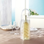 Transparent PVC wine cooler bag transparent colour ambient view