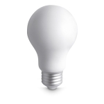 Anti-stress light bulb for advertising white colour