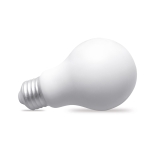 Anti-stress light bulb for advertising white colour second view