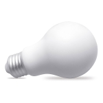 Anti-stress light bulb for advertising white colour third view