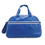 Bowling type travel bag, PVC with adjustable shoulder strap blue colour