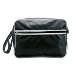 Cross-body travel bag made of PVC black colour