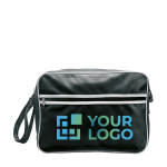 Cross-body travel bag made of PVC view with print area