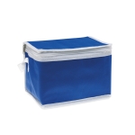 Cooler bag with insulating aluminium foil for 6 cans blue colour