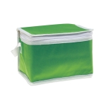 Cooler bag with insulating aluminium foil for 6 cans green colour