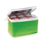 Cooler bag with insulating aluminium foil for 6 cans green colour second view