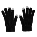 Touchscreen gloves, acrylic, printable for promotions black colour