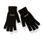 Touchscreen gloves, acrylic, printable for promotions black colour second main view