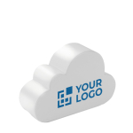 Anti-stress cloud for promotional gifting and events blue colour view with print area