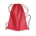 Non-woven drawstring bag, 80 g/m2 red colour