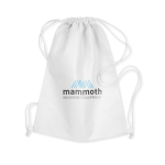 Non-woven drawstring bag, 80 g/m2 white colour main view