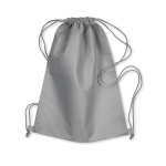 Non-woven drawstring bag, 80 g/m2 grey colour