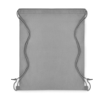 Non-woven drawstring bag, 80 g/m2 grey colour second view