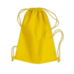 Non-woven drawstring bag, 80 g/m2 yellow colour