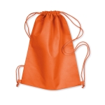 Non-woven drawstring bag, 80 g/m2 orange colour