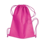 Non-woven drawstring bag, 80 g/m2 fuchsia colour