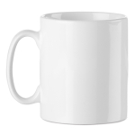 White ceramic mug for sublimation, 300ml white colour