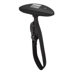 Luggage scales for travel in matt silver or black black colour