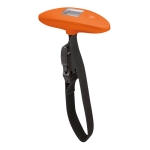 Luggage scales for travel in matt silver or black orange colour