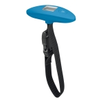 Luggage scales for travel in matt silver or black turquoise colour