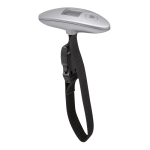 Luggage scales for travel in matt silver or black matt silver colour