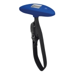 Luggage scales for travel in matt silver or black royal blue colour