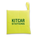 Neon-coloured safety vest with reflector stripes yellow colour second main view