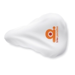 Bicycle saddle cover for promotions white colour main view