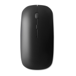 Battery-operated wireless mouse, glossy plastic black colour