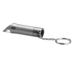 Keyring with multifunctional flashlight dark grey colour third view