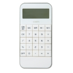 Calculator with a 10-digit display, battery white colour third view