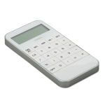 Calculator with a 10-digit display, battery white colour fourth view