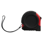 5m long tape measure, roll-up system, black & red ABS housing red colour second view