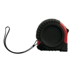 5m long tape measure, roll-up system, black & red ABS housing red colour second view