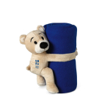 Fleece blanket with a teddy bear for children view with print area