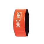 Reflective bracelet for road traffic safety orange colour second main view