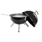 Barbecue with removal lid, in black black colour