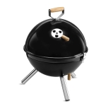 Barbecue with removal lid, in black black colour second view