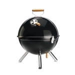 Barbecue with removal lid, in black black colour third view