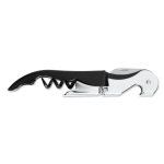 Corkscrew made of stainless steel for bars and cafes black colour