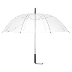 Manual transparent umbrella as a promotional item, Ø 98 transparent colour