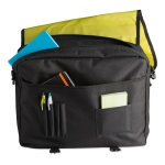 Document bag with many compartments, adjustable shoulder strap third view