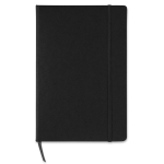 Notebook with squared paper as an advertising medium, A5 black colour