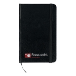 Notebook with squared paper as an advertising medium, A5 black colour second main view