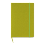 Notebook with squared paper as an advertising medium, A5 lime colour