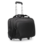 Trolley with notebook pocket for managers, 17” black colour