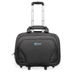 Trolley with notebook pocket for managers, 17” black colour second main view