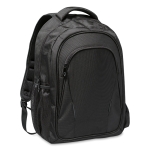 Black polyester 1680D laptop backpack, 15” black colour