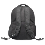 Black polyester 1680D laptop backpack, 15” black colour third view