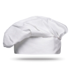 White cotton chef's hat for cooking events white colour